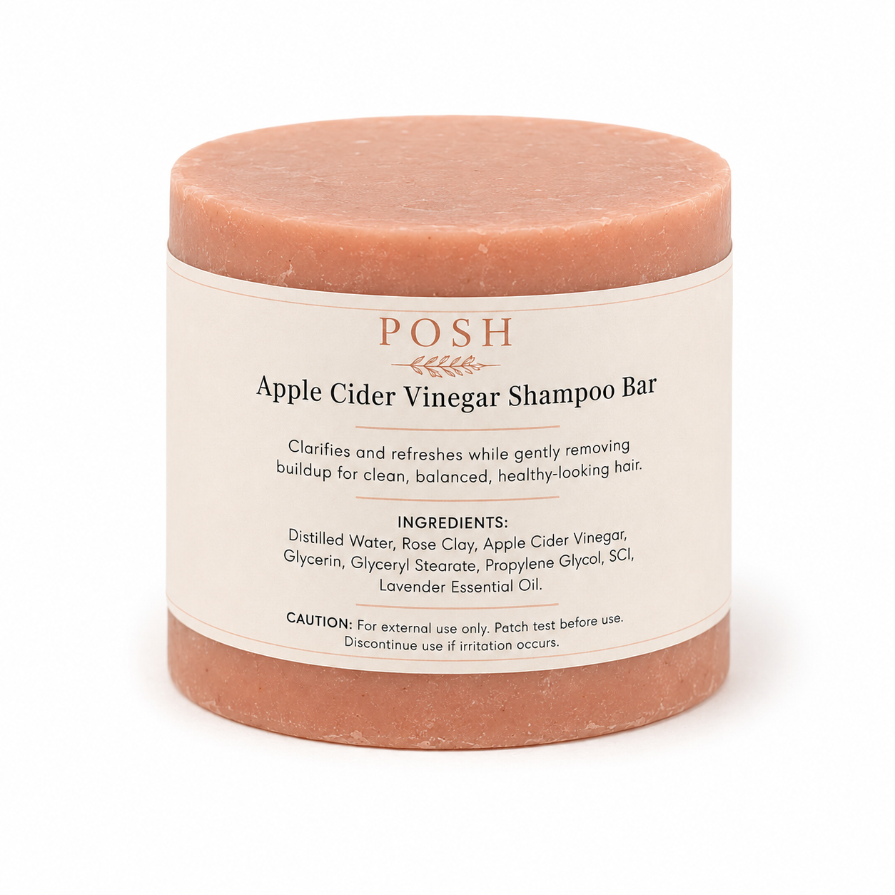 POSH Apple Cider Vinegar Shampoo Bar | Clarifying Hair Cleanser
