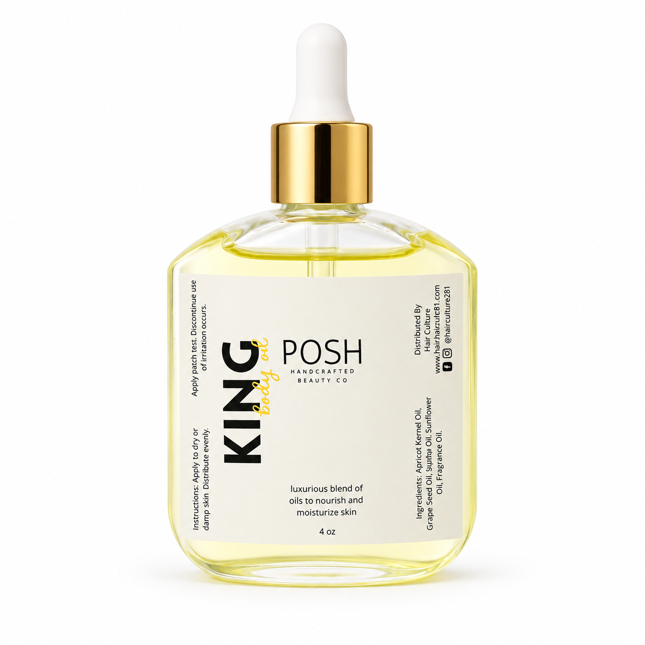 POSH King Cologne Oil | Luxury Body Oil