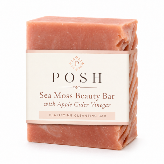 POSH Sea Moss Beauty Bar with Apple Cider Vinegar | Clarifying Cleansing Bar