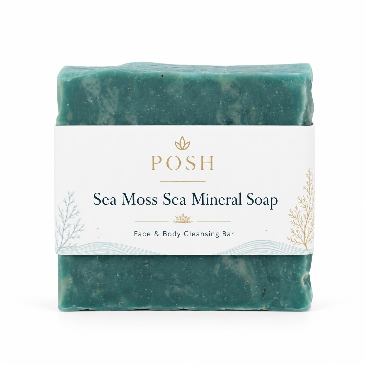 POSH Sea Moss Mineral Soap | Face & Body Cleansing Bar
