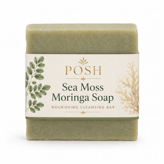 POSH Sea Moss Moringa Soap | Nourishing Cleansing Bar