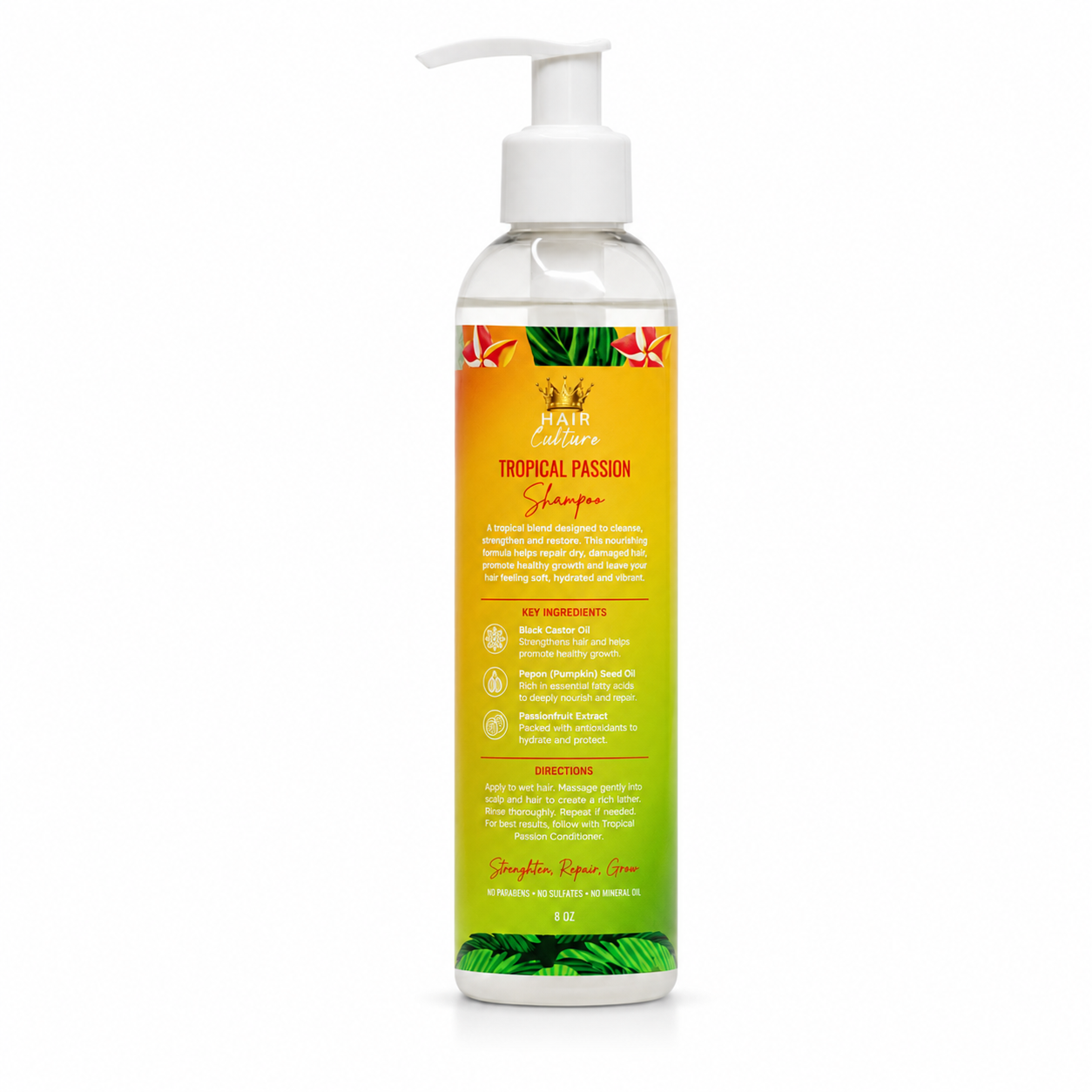 POSH Tropical Passion Shampoo | Strengthening Hair Cleanser